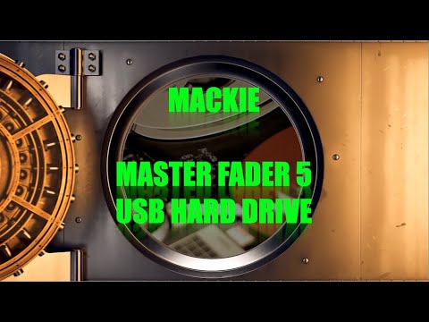 Mackie Master Fader DL32R Record USB Hard Drive