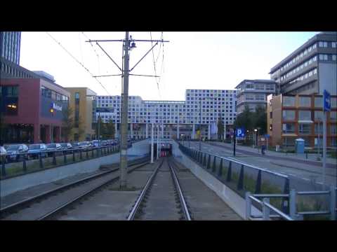 HTM tramlijn 9 Vrederust - Scheveningen Noorderstrand - Remise Scheveningen | Timelapse