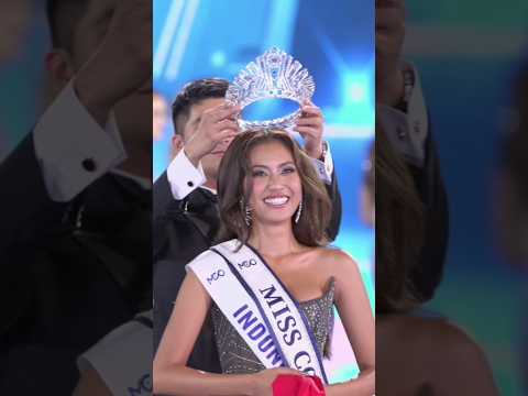 Miss Cosmo international 2024 indonesia 🇮🇩 crowning moment 👑❤️#misscosmointernational #shorts