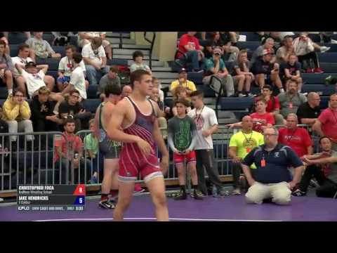 76 RR Rnd 1 - Christopher Foca (RedNose Wrestling School) vs. Jake Hendricks (X Calibur)
