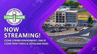 Cedar Corner Roundabout Cam at Cedar Point Dr & Cleveland Road live webcam