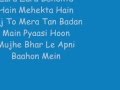 Rehna Hai Tere Dil Mein - Zara Zara Lyrics 
