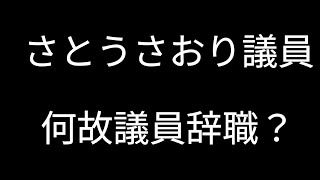 さとうさおり区議が何故議員辞職をしたのか？ #さとうさおり