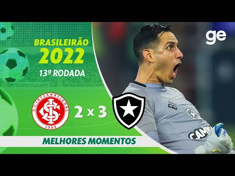 Gols e lances de Internacional x Botafogo