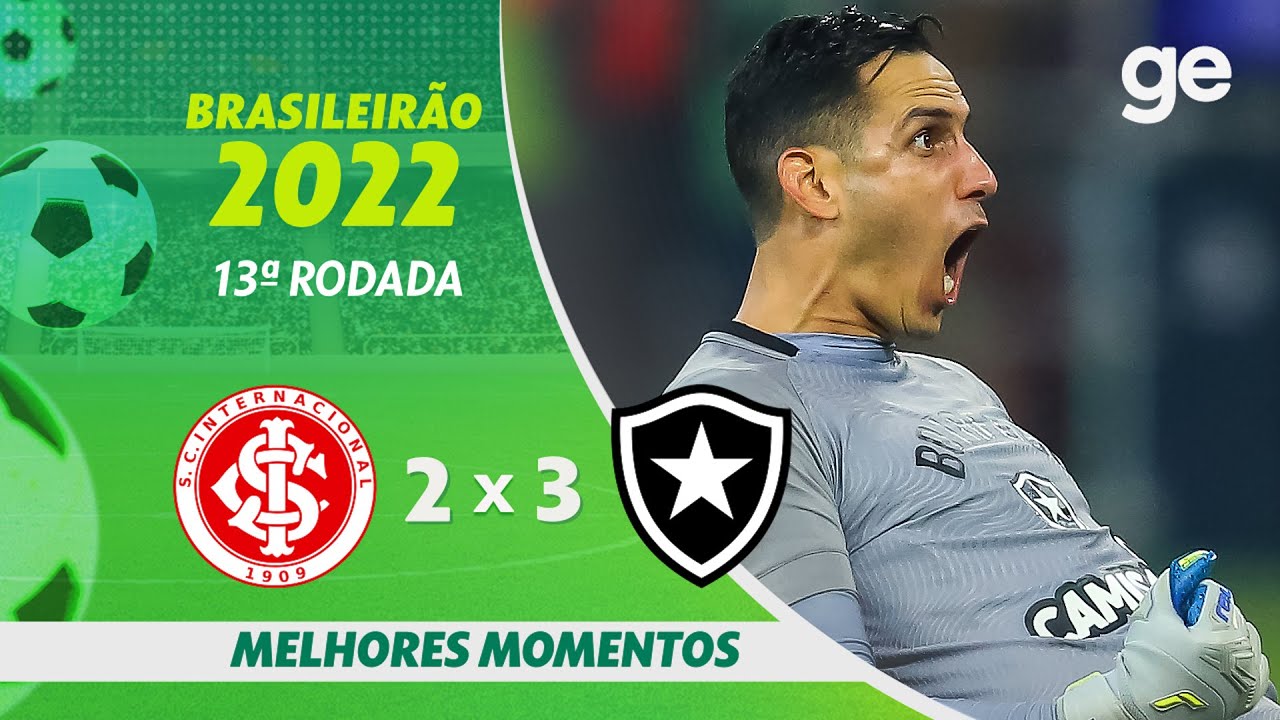 VÍDEO: Gols e melhores momentos da vitória épica do Botafogo sobre o Internacional