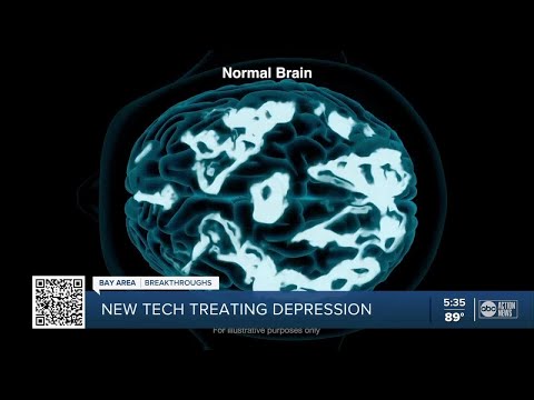 Depression sufferers who can't take medication can use new technology that improves symptoms