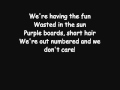 JFA - Beach Blanket Bongout (lyrics) 