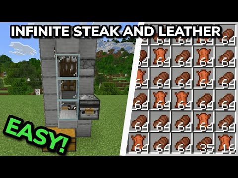 SIMPLE 1.21 AUTOMATIC COW FARM TUTORIAL for Minecraft Bedrock and Java