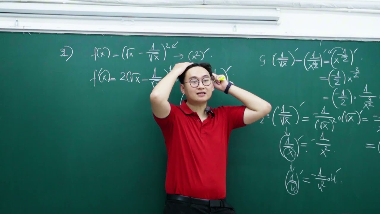 QUY TẮC ĐẠO HÀM (ĐẠO HÀM HÀM HỢP) BUỔI 1