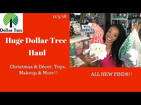 Huge ❤️Dollar Tree 🌳 Haul 11/5/18~Amazing New Finds, Christmas, Face, Decor, Toys  & More 😍 Video