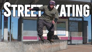 1st Street Session In Standard Omni V2s // Aggressive Inline Skate Vlog