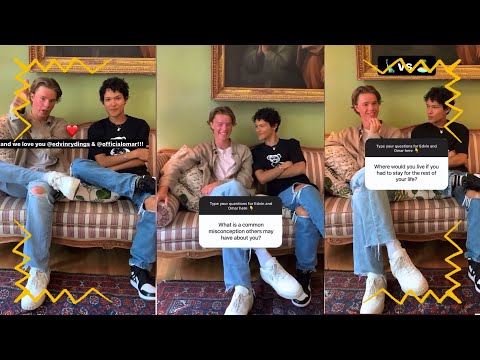 Omar Rudberg and Edvin Rydings from Young Royals(A & Q)