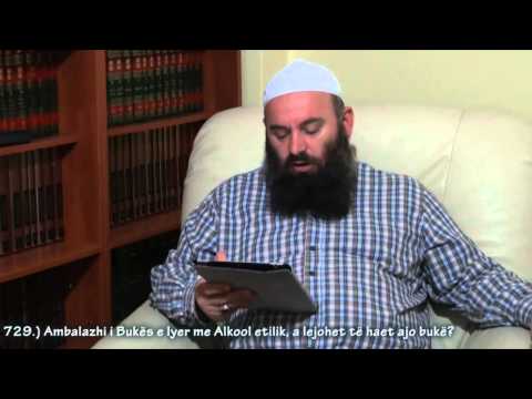 Ambalazhi i Bukës e lyer me Alkool etilik, a lejohet të haet ajo bukë - Hoxhë Bekir Halimi