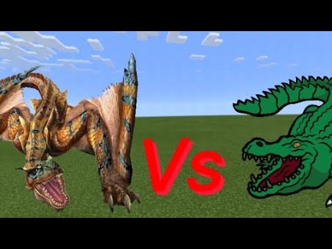 cragadile vs tigrex Minecraft mob battles
