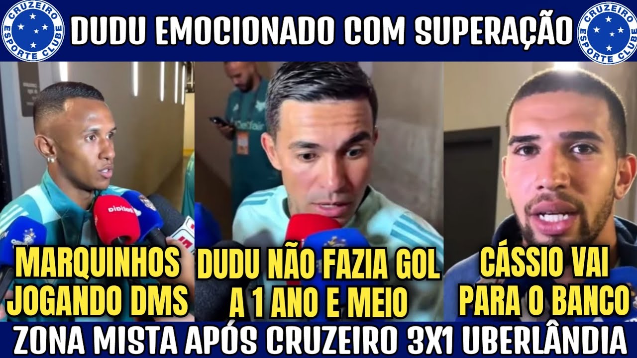 💣👀 SAIU AGORA! DUDU EMOCIONADO COM SUPERAÇÃO | LÉO ARAGÃO PODE SER TÍTULAR ? PÓS JOGO CRUZEIRO.