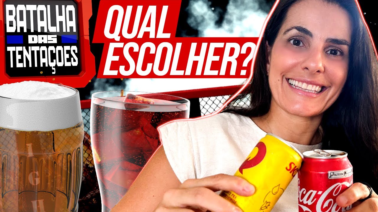 QUAL É MAIS SAUDÁVEL? CERVEJA OU REFRIGERANTE | Batalha das tentações