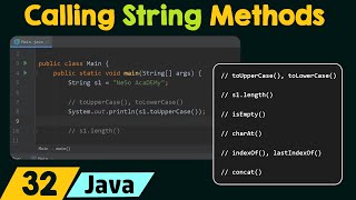 Calling String Methods in Java