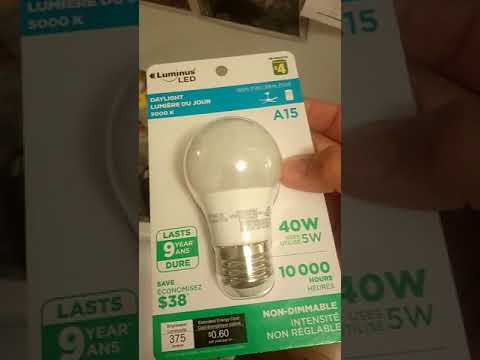 Upgrading To LED BULB FOR FRIDGE LIGHT REFRIGERATOR REPLACEMENT 5000K 40W 5 Watts 375 Lumens