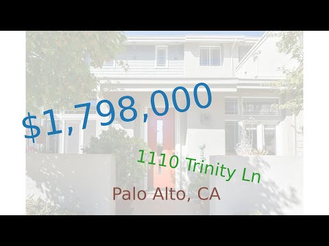 $1,798,000 Palo Alto home for sale on 2020-10-21 (1110 Trinity Ln, CA, 94303)