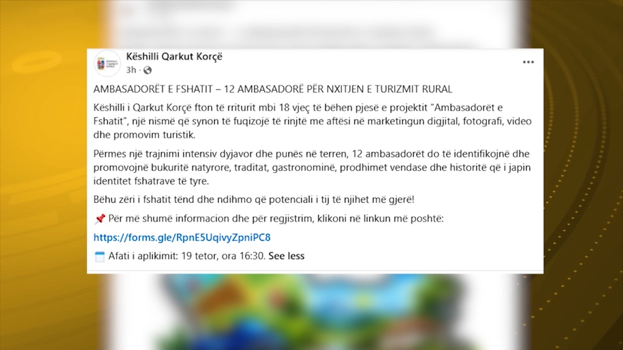 “Ambasadorët e Fshatit”, një nismë për promovimin e turizmit rural në Korçë