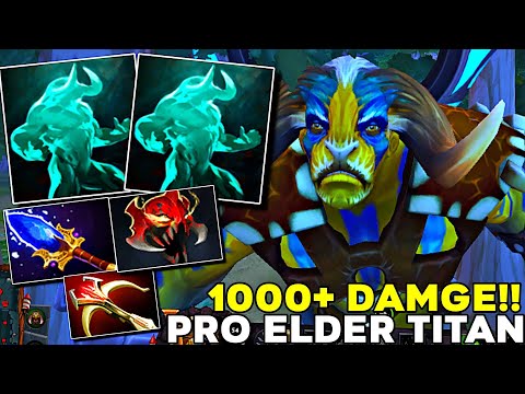 PRO Elder Titan One Shot 1000+ DAMAGE Geninus Player 500 IQ Pick - Dota 2