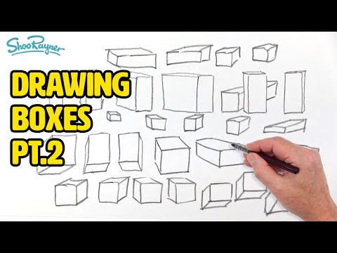 Draw Boxes From Any Angle – Part 9 of a Beginners Drawing course