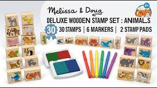 Melissa & Doug Deluxe Wooden Stamp Set Review