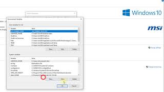 { Fixed } : Environment Variable is disabled? Can&#39;t edit environment variables in windows