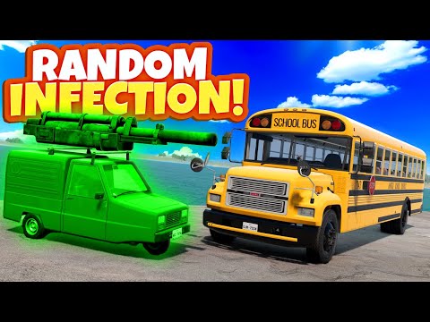 Random Car Hide & Seek INFECTION is PURE CHAOS! (BeamNG Drive Mods)