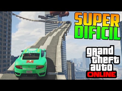 SUPER HARD! IMPOSSIBLE MEGA RAMP - GTA 5 Online Gameplay Funny Moments (GTA V PS4 Race)