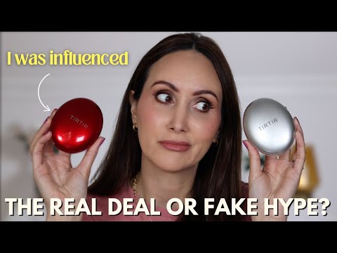 REVIEWING THE TIRTIR CUSHION FOUNDATIONS | Red Vs. Silver With Wear Tests!