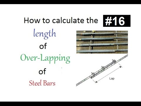 How to calculate the over-lapping length of steel bars in slab,column and beam in Urdu/Hindi Video