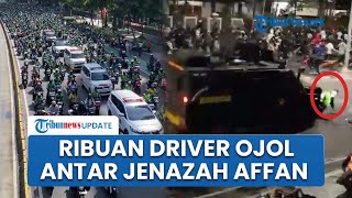 Ribuan Driver Ojol Antar Jenazah Affan Kurniawan Sambil Lantunkan Shalawat ke TPU Karet Bivak