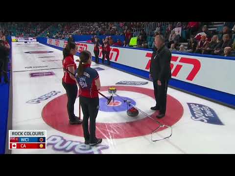 Laura Walker & Val Sweeting defer to Executive Chief Umpire Brett Waldroff for second opinion