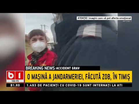 O MASINA A JANDARMERIEI, FACUTA ZOB, IN TIMIS_Stiri B1_17 aprilie 2021