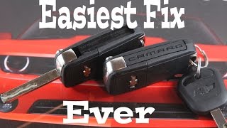 Gen 5 Camaro Lazer cut key fob fix and insert Laser cut Router cut