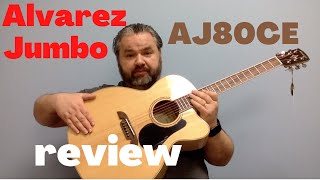 Video thumbnail for GUITAR REVIEW Alvarez AJ80CE Artist Series Jumbo by Florentin Tise Plus