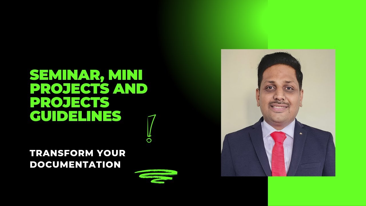 Seminar, Project and mini project guidelines