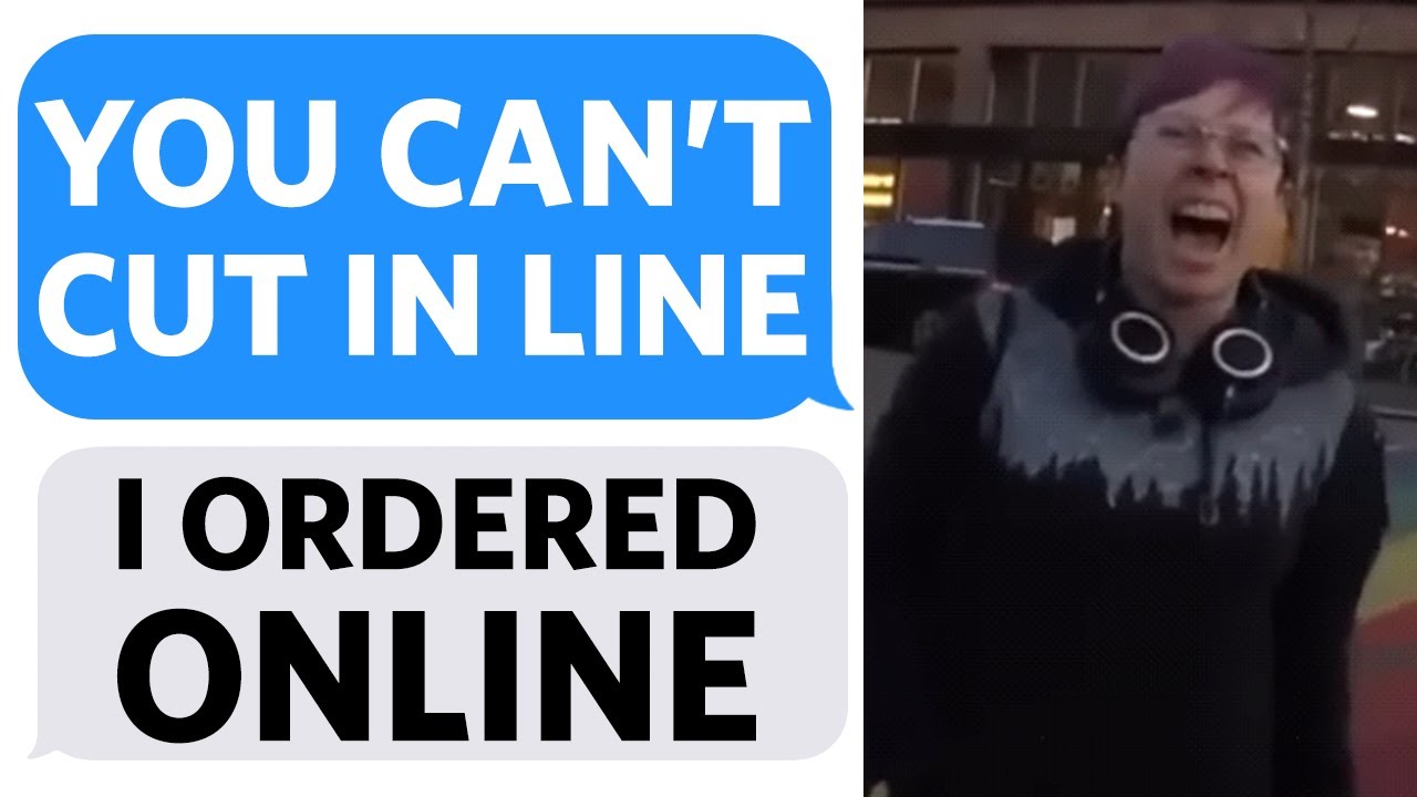 Karen ATTACKS ME for grabbing my MOBILE ORDER at STARBUCKS, claiming that I'm CUTTING LINE