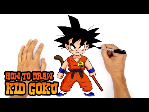 How to Draw Kid Goku | Dragon Ball Z