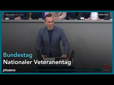 Bundestagsdebatte zum nationalen Veteranentag am 25.04.24