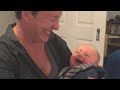 Baby Laughs At Mom Putting Pacifier In Mouth