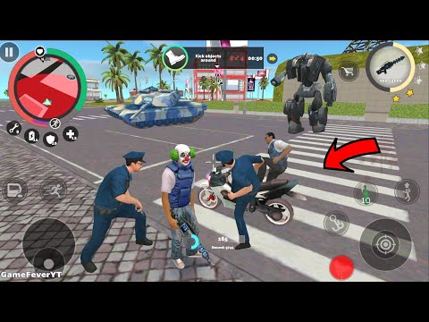 Vegas Crime Simulator 2 (Joker Man Fight Police Man) Car Robot Fight Joker - Android Gameplay HD