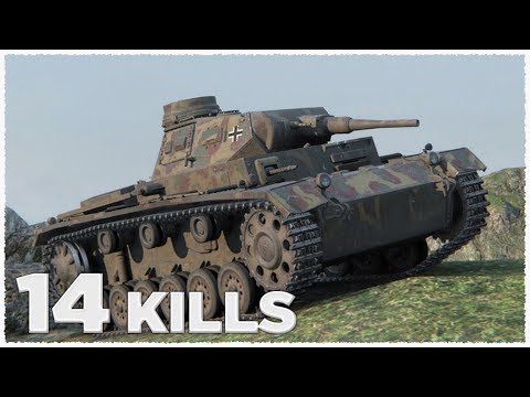 Pz.Kpfw. III Ausf. E • 14 KILLS • Raseiniai Heroes' Medal • WoT Gameplay