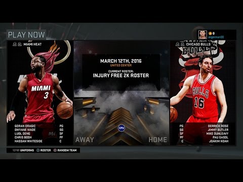 NBA 2K16 - Gameplay | PS4 - Chicago Bulls VS Miami Heat - March 11, 2016 [WIE]