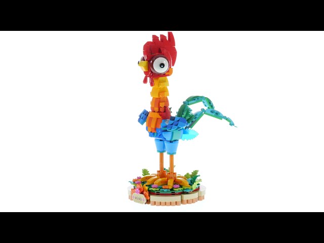 Vídeo relacionado con LEGO | Disney Vaiana 2 Heihei Juguete de Construcción - Figura Articulada de Animal con Cabeza Giratoria, Alas Móviles y Plumas en la Cola con Base de Exposición - Regalo para Niñas de 9+ Años 43272