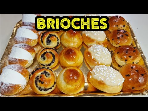 ECCO COME FARE 5 VARIANTI DI BRIOCHES ASSORTITE CON SINGOLO IMPASTO FATTO A MANO E SENZA PLANETARIA