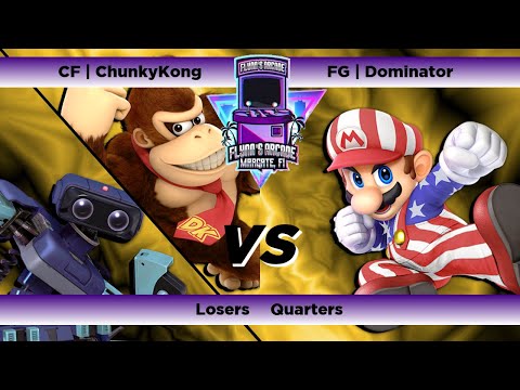 Flynn's Arcade 052 Losers Quarters - CF | ChunkyKong (ROB Donkey Kong)Vs FG | Dominator (Mario) SSBU