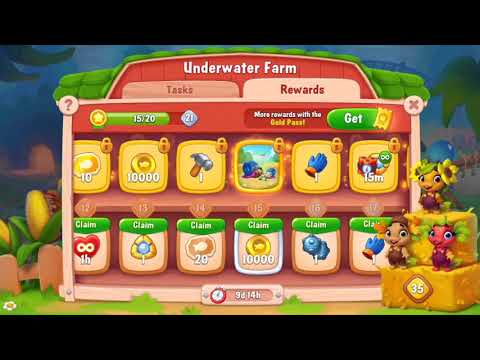 Fishdom /Underwater Farm Rewards /Part 1💖😊