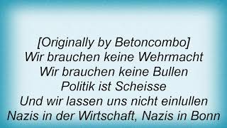 Slime - Nazis Raus Lyrics